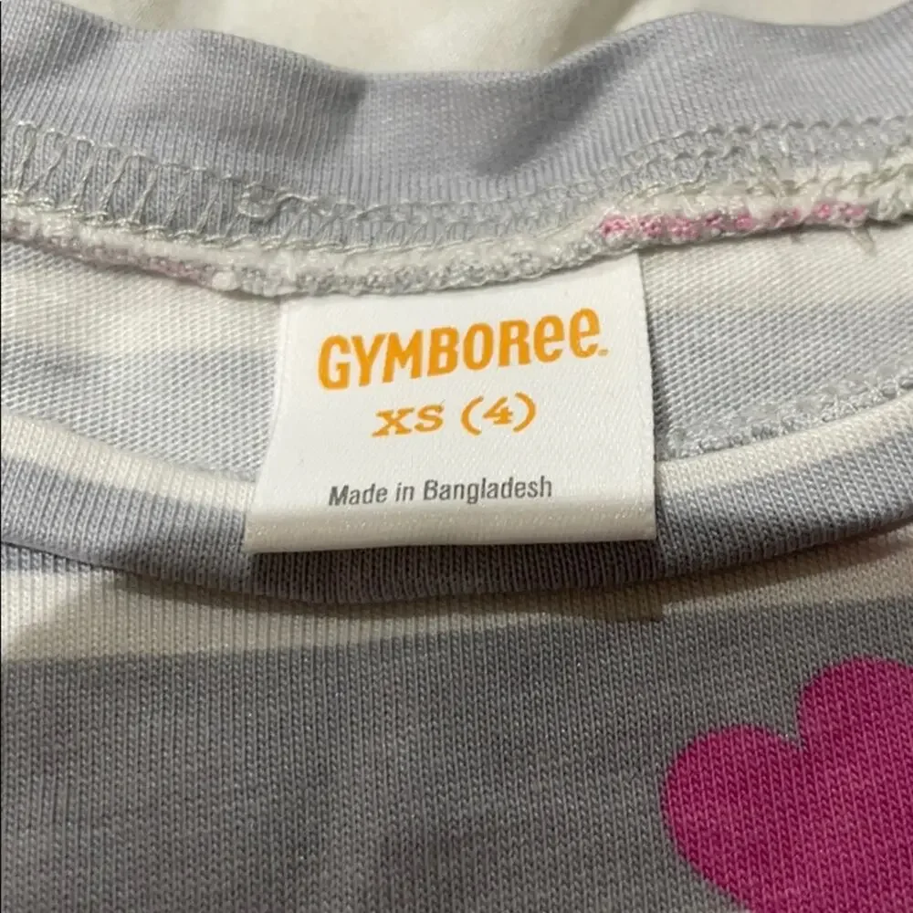 Gymboree 4 heart cotton dress hi low hemline euc